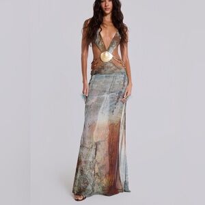 Jaded London Multicolor Maxi Dress